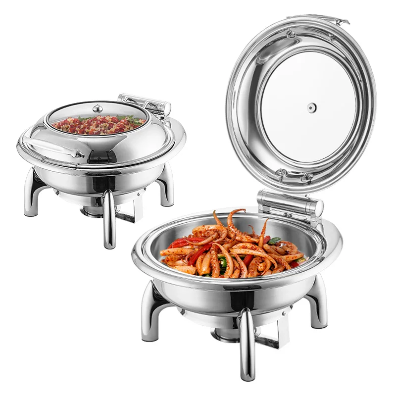 Factory custom banquet catering roll top chaffing dish buffet alcohol stove chafing dish