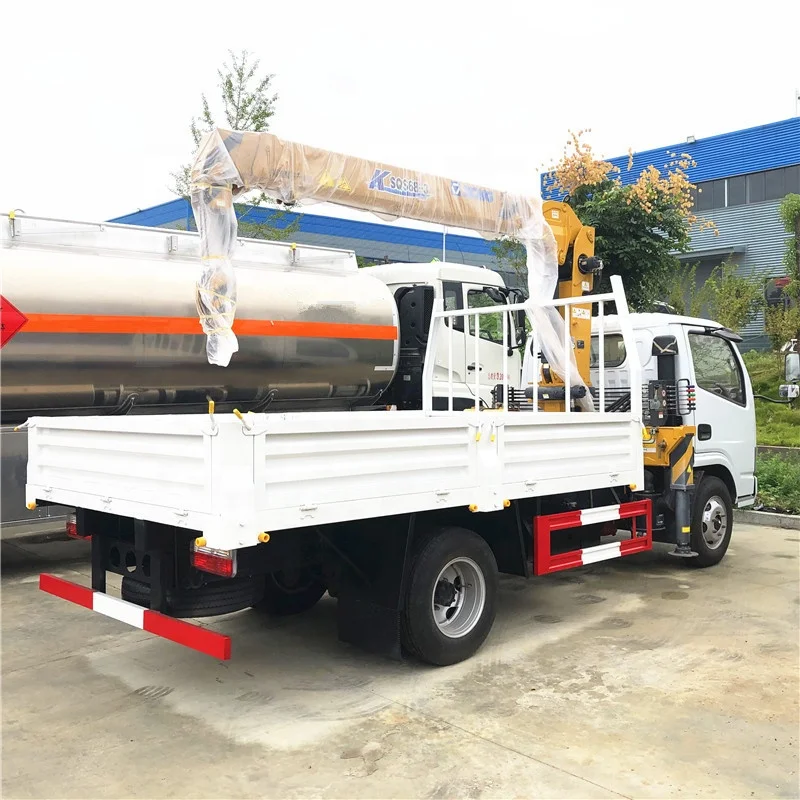 4x2 right hand drive tipper dump truck 5 ton truck with hiab