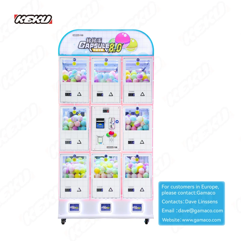 KEKU Popular Gachapon Machine in Mall Wholesale Gashapon Capsule Toys From Factory Support OEM