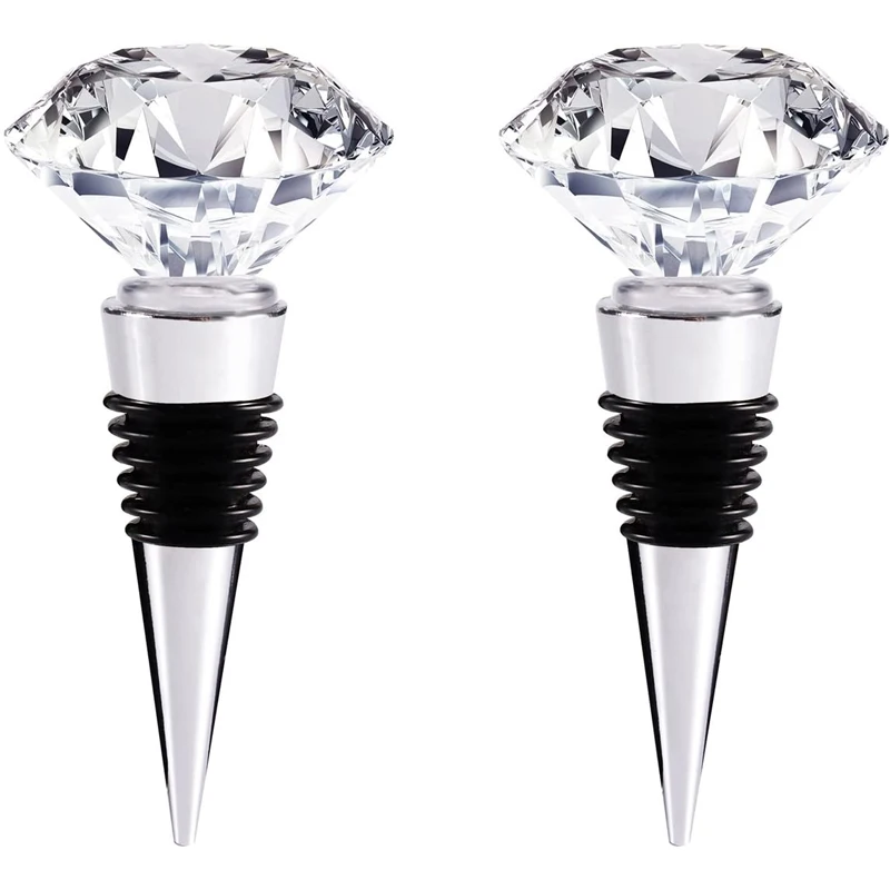 2023 Custom Elegant clear Stopper Crystal Wine Bottle Stoppers