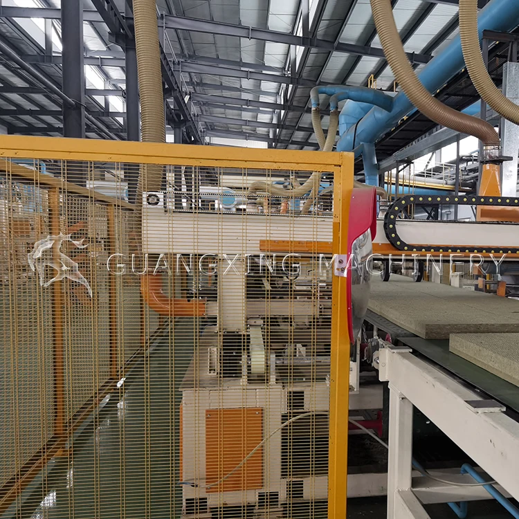 Custom insulation rock mineral wool fiber board pipe shell production line