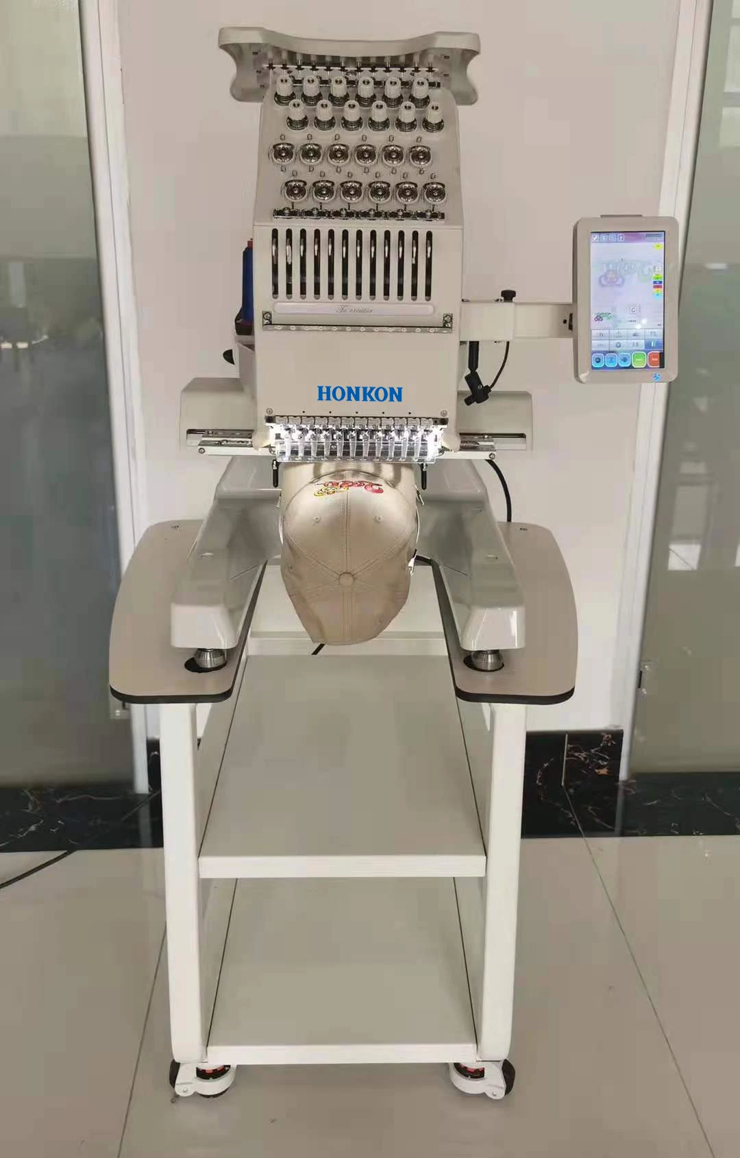 HONKON Hot Sale HK-1201 Newest Industrial High Speed Multi Function Computer Hat Embroidery Machine
