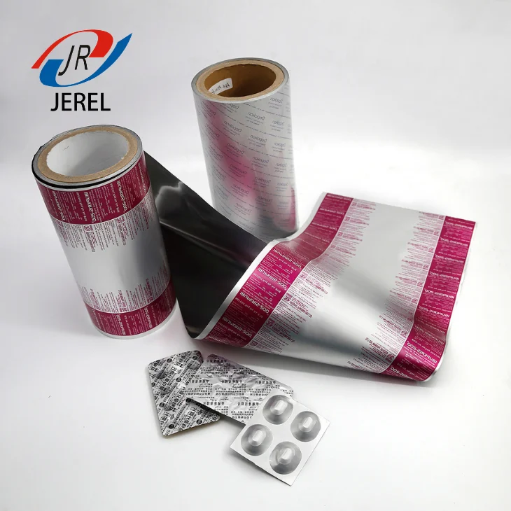 can be printed aluminum foil 8011 jumbo roll with 20/25/30 micron in thickness blister alu foil