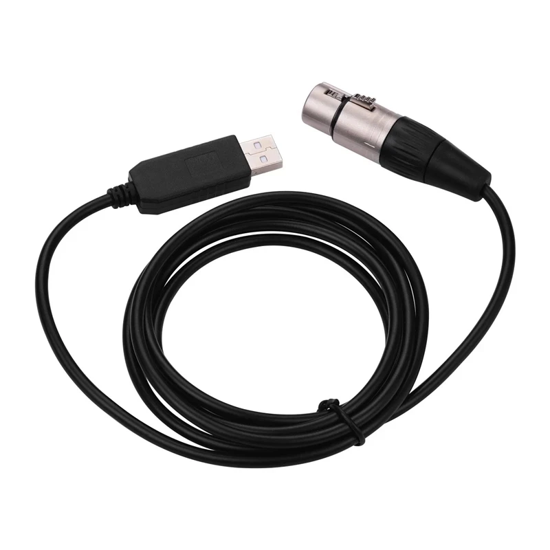 Кабель-преобразователь RS485 DMX512 с USB на 3Pin XLR внутренним интерфейсом для компьютера