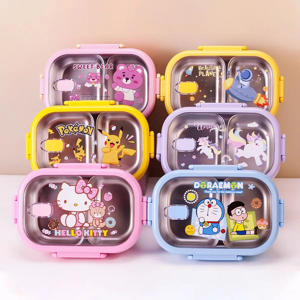 Kawaii Bento Box vaisselle de lux термос ланчбокс для школьников пластиковый Ланч-бокс из нержавеющей стали