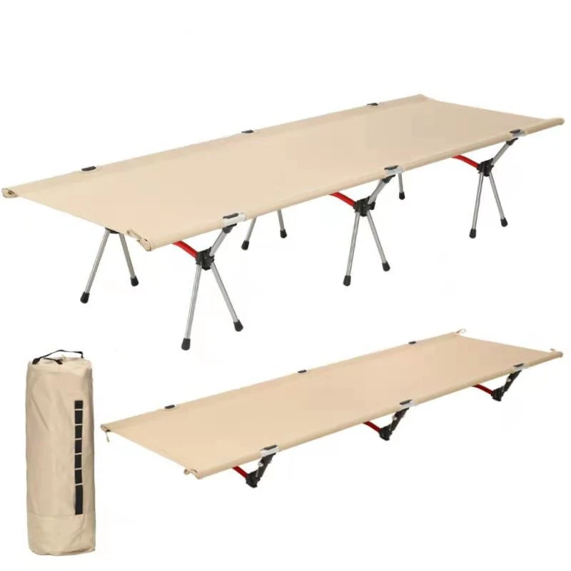 SY 7075 aviation aluminum camping cots for adults outdoor relaxing equipment for sleeping folding portable picnic foldable bed