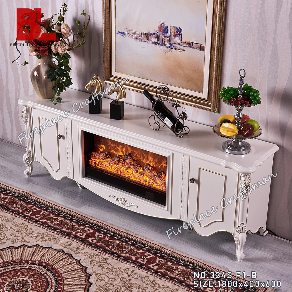 Quality Assurance New design cast iron boiler white mantel fireplace with water vapor electric fireplace