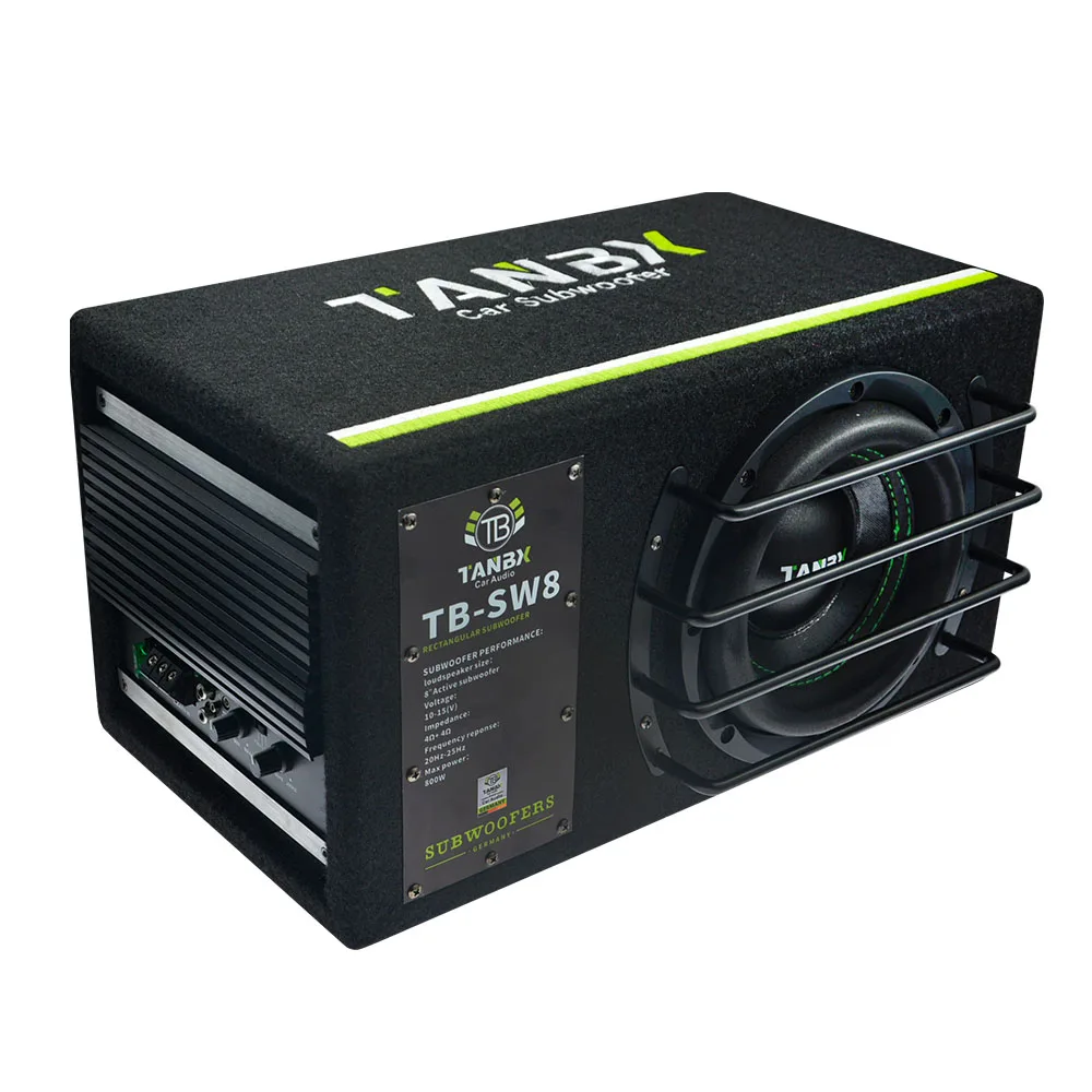 Manufacturer New Style Audio active 8 Inch car Subwoofer bass woofer with amplifier speakers