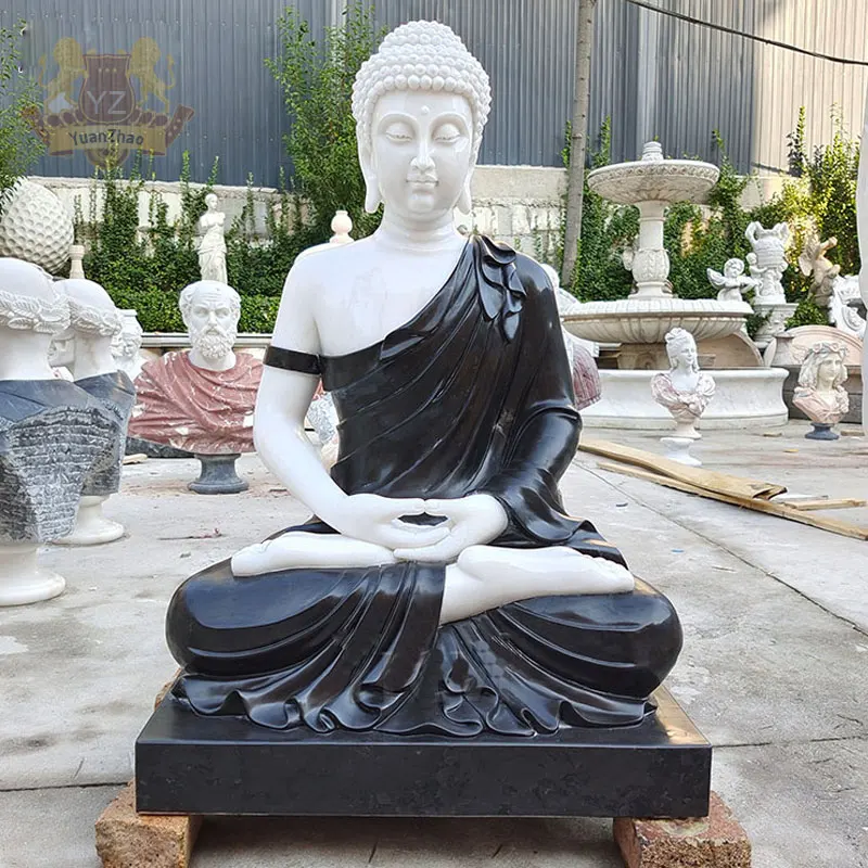 Customized thailand natural indoor stone buddha statue life size lord buddha marble statue