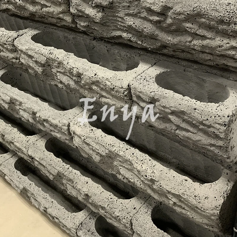 Wholesale Cement Planters Pots Supporting Vertical Garden Landscape Structure Concrete Geocell Retaining Wall Planter Blocks