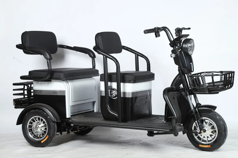2024  electric tricycle for 3 person 500w 48V adult electric tricycle  made in China