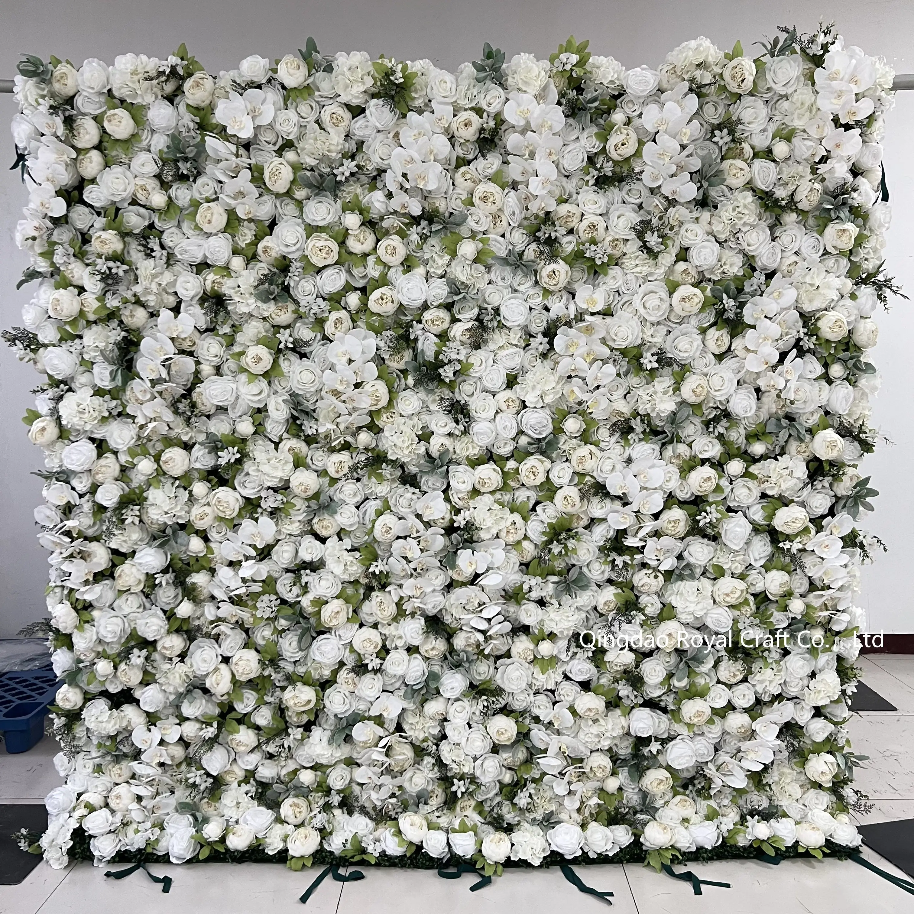 Wedding Decor Luxury Artificial Peony Flower Wall Backdrop 8ft X 8ft Zipper Wall Flower Handmade Roll Up Fabric Flower Wall