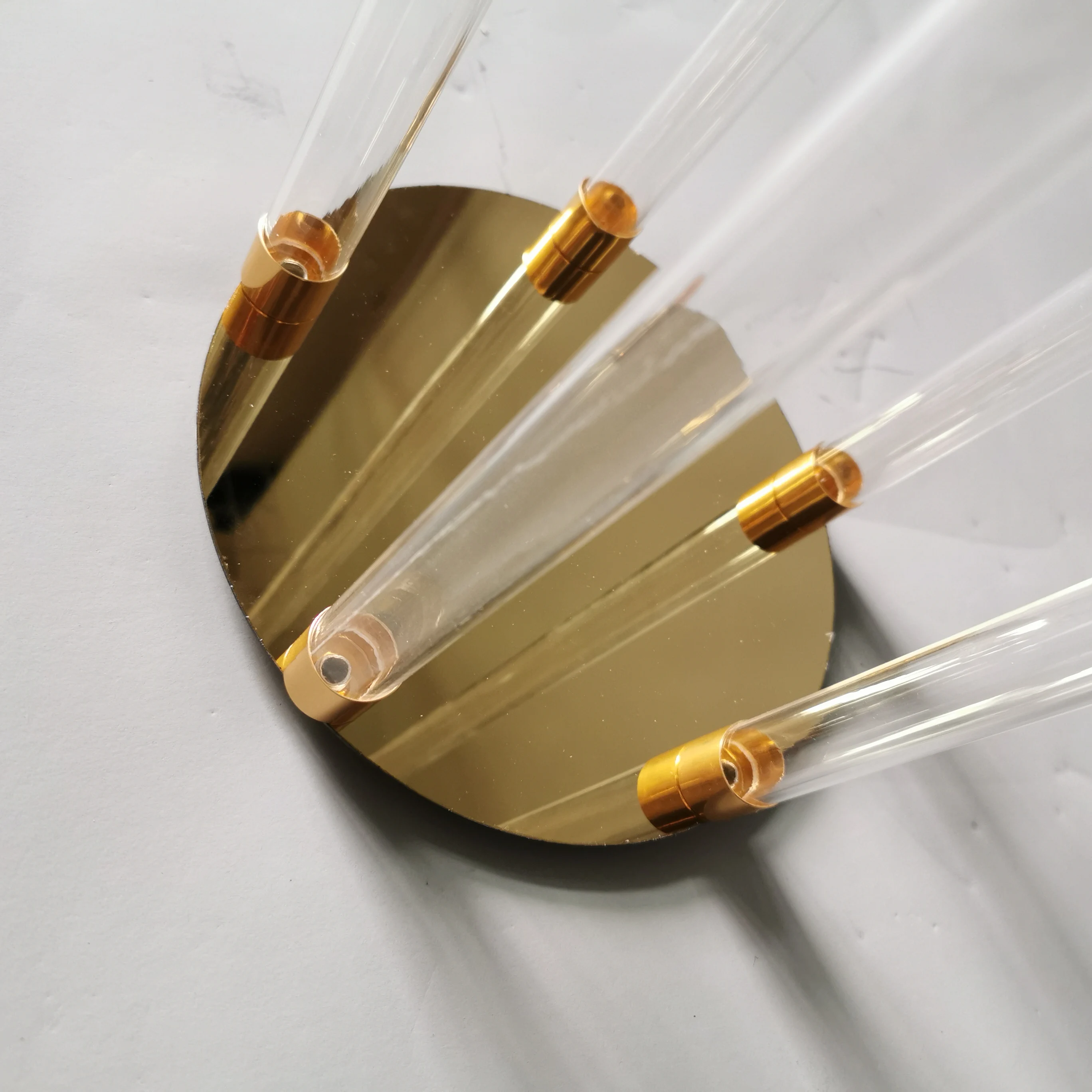 5 head acrylic  candle holder decorative table centerpiece modern candle stick for decoration