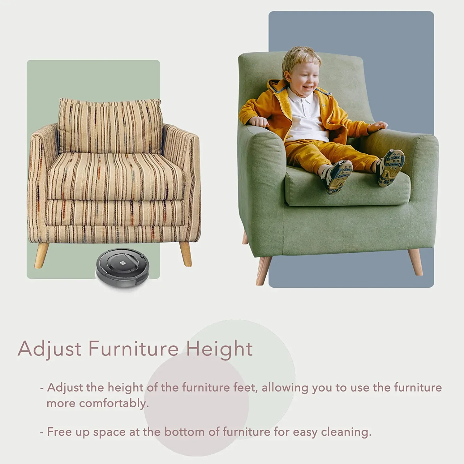 4-дюймовые ножки для мебели, набор из 4 сменных диванов, идеально подходит для современной мебели среднего века, кресла, шкафа, комода, любого дома