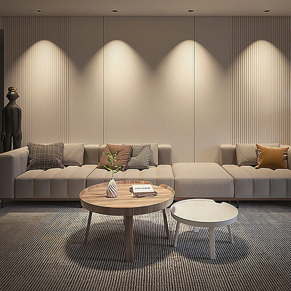 Smart Healthy Indoor Embedded Ceiling Downlight No Blue Light Anti-Glare 7Watt COB LED Trimless Downlight