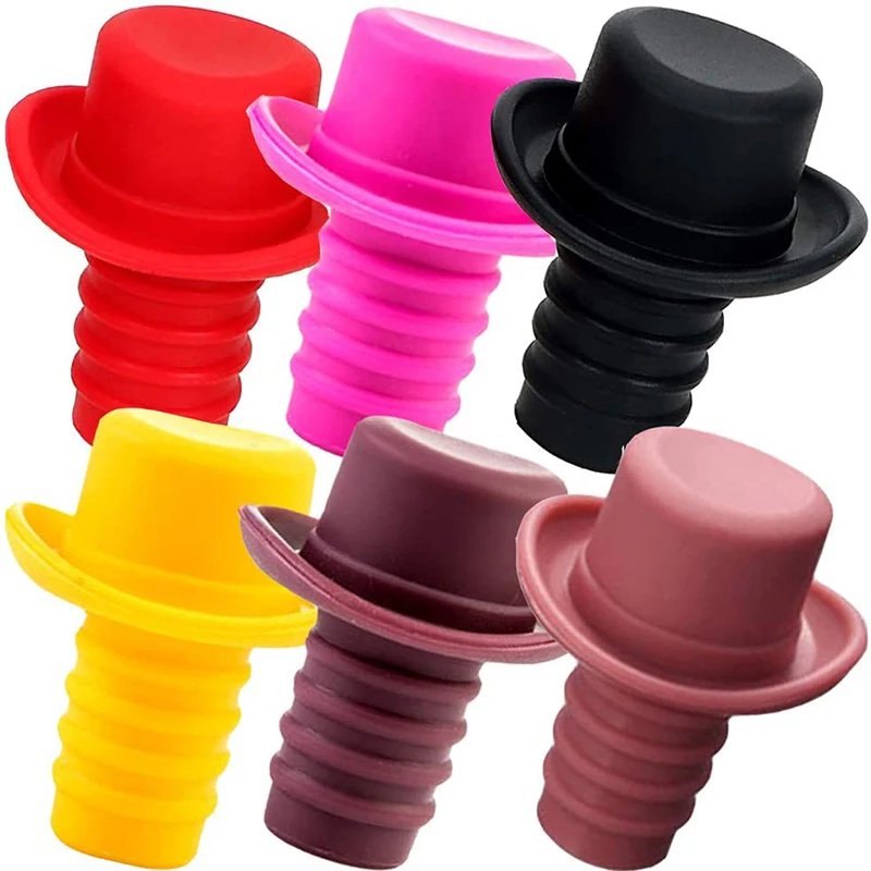 Anti-Volatile Reusable Eco-friendly Silicone Wine Bottle Stopper For Home Hotel Bar