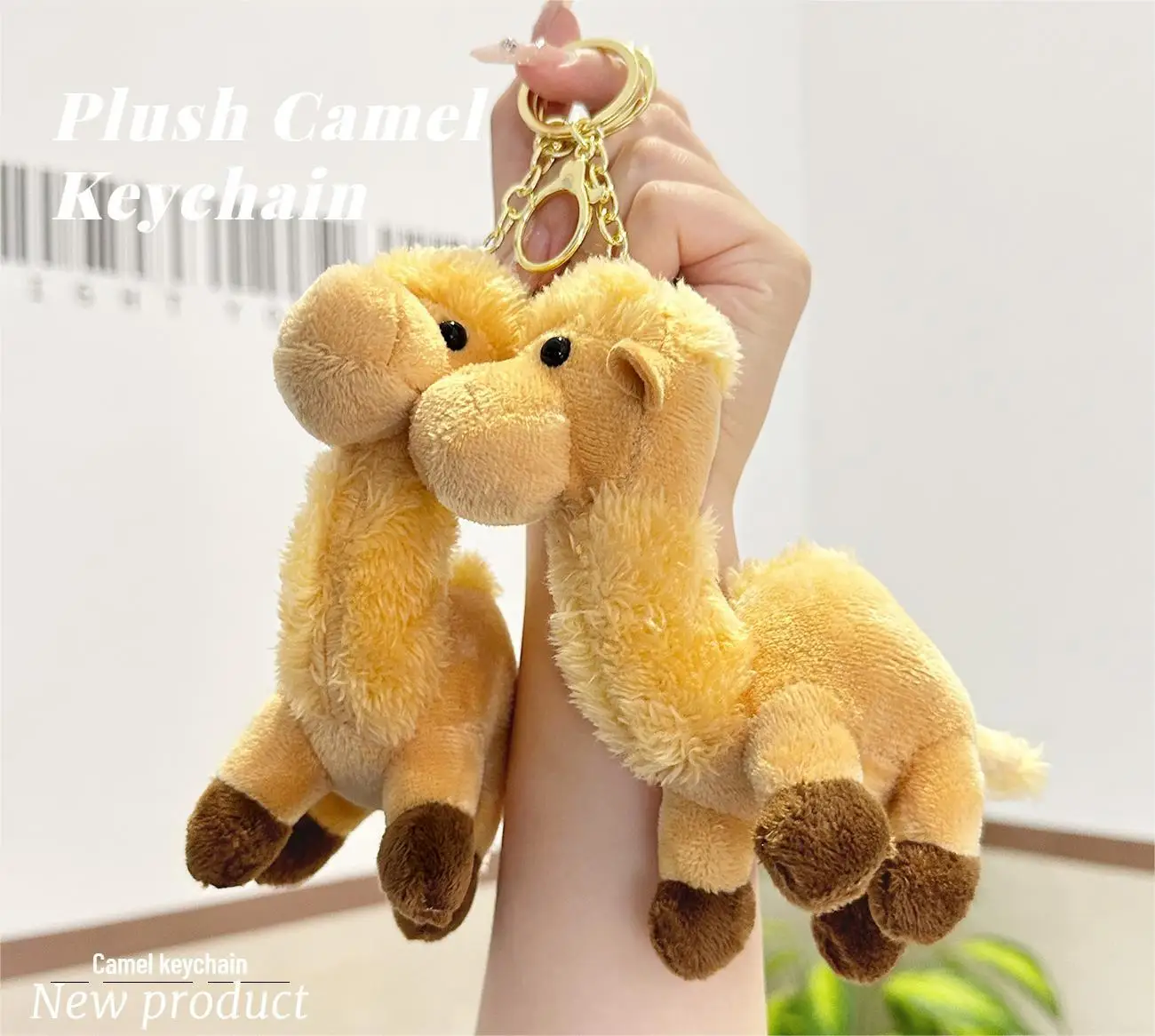 Wholesale camel keychains in bulk Mini Backpack Ornament soft camel key chain stuffed animals plush camel keychain