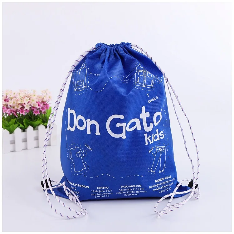 Оптовая продажа, индивидуальная Нетканая сумка для сушки с логотипом, многоразовая сумка для сушки на шнурке, рюкзак на шнурке, сумка для стирки