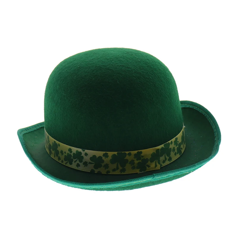 Ирландская зеленая шапка для маскарада, зеленая шляпа на День Св. Патрика, Ирландская шамповая шляпа