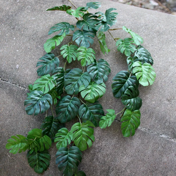 JD149 Artificial turtle back leaf rattan wall hanging green plant home hotel model room decoration