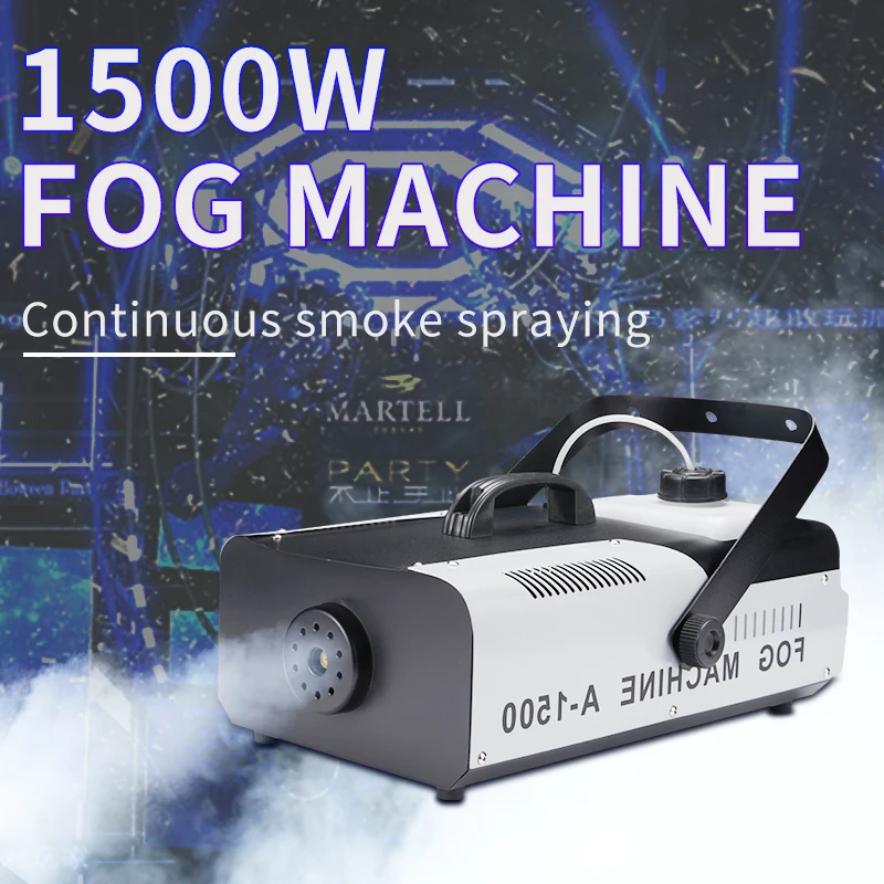 Factory Price 1500W Fog Smoke Machine Professional Stage DJ DJ Automatic Fog Machine With Remote Controller