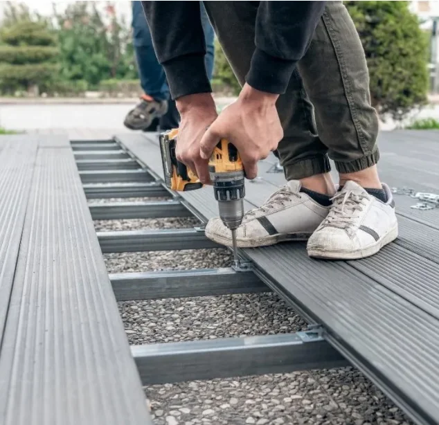 Exterior WPC Wood Plastic Composite Decking Flooring Boards for Outdoor/Pool/Garden/Balcony/Patio/terrace