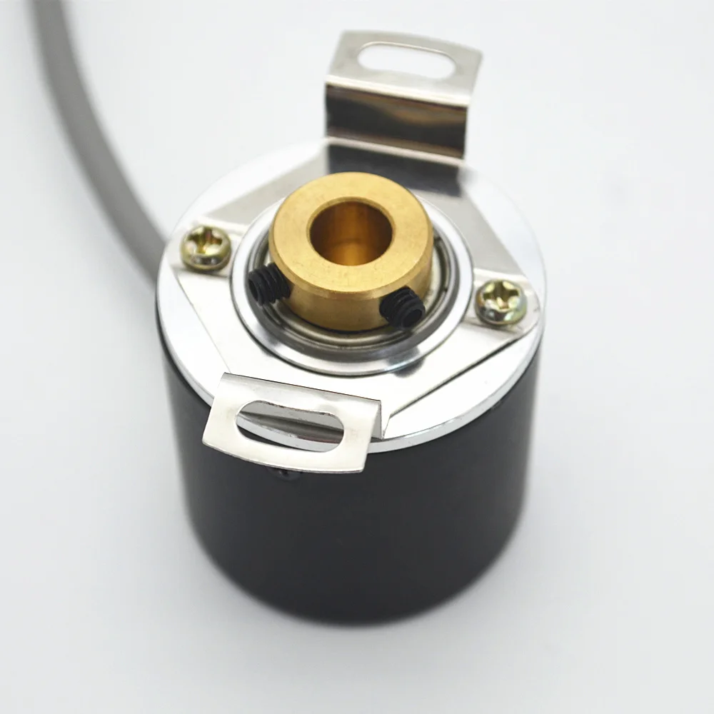 optical encoder sensor 1024 ppr NPN open collector 8mm clamping Blind hollow shaft encoder
