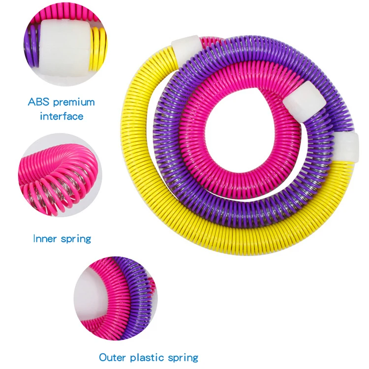 Hot sale Adult spring hula hoops  Multifunctional Adults Fitness Exercise Women  Soft spring Hula Hoops