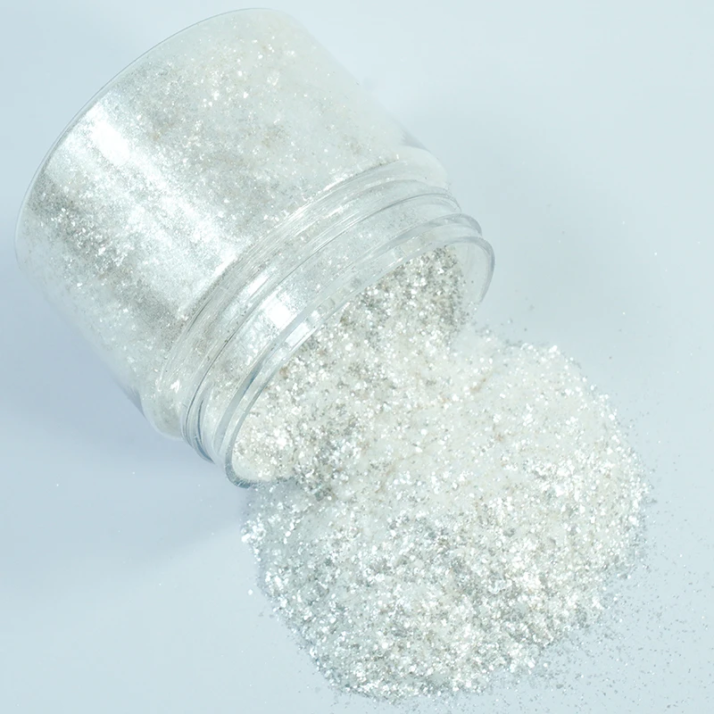 Silver White Sparkle Dust Edible Glitter for Cookie Decorations Drinks Baking Edible Pearl Powder Glitter