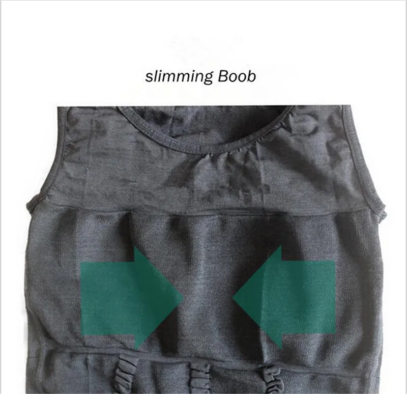 Men's Gynecomastia Shaper Tops Slimming Boobs Chest Control Underwear Belly Compression Undershirts Waist Control Corset