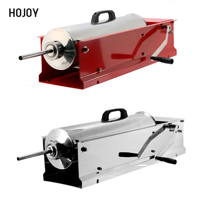 Commercial Manual Sausage Filler  With Stainless Steel And Metal Stand-6L