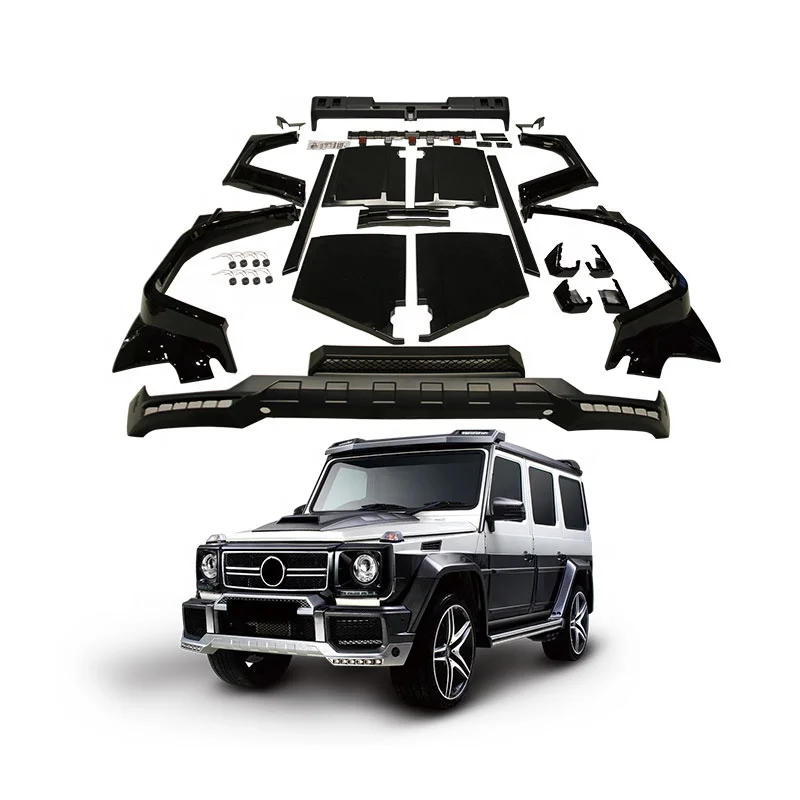 GBT 2022 Быстрая доставка комплект для модификации кузова Mercedes для 1991-2017 Mercedes G Class w463 Benz Facelift бампер
