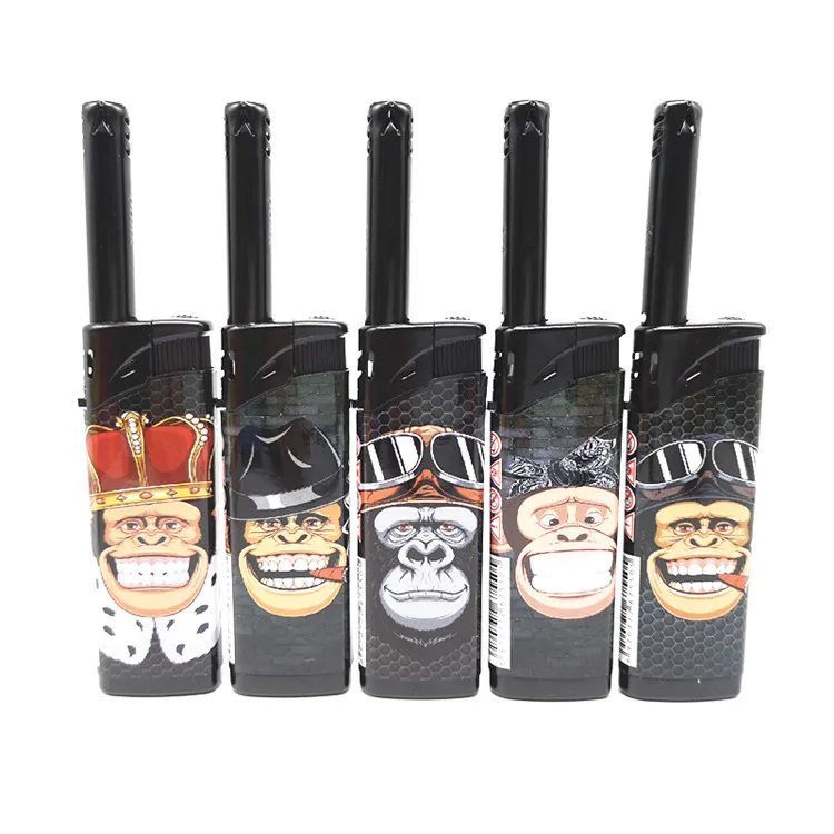 Lighter Wholesale Plastic  Gas Lighter Cigarettes Barbecue Lighter Electric Isqueiro