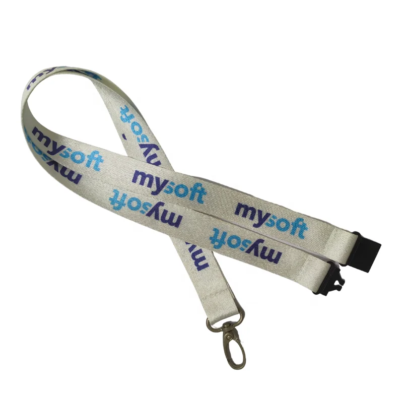 Promotion Rpet sublimation logo custom lanyard keychain lanyard china wholesale custom logo rpet lanyard
