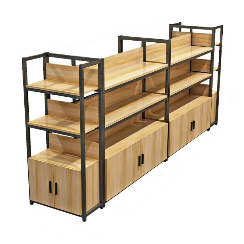 Wholesale Customized Grocery Equipment Gondola Shelving Double-sided Supermarket Shelves