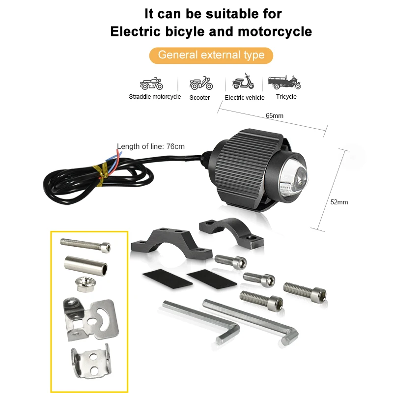 
Tri Color Mini Driving Light Motorcycle Lighting Faro Luces Led para Moto Others Car Light Accessories Headlight for Motorcycle 