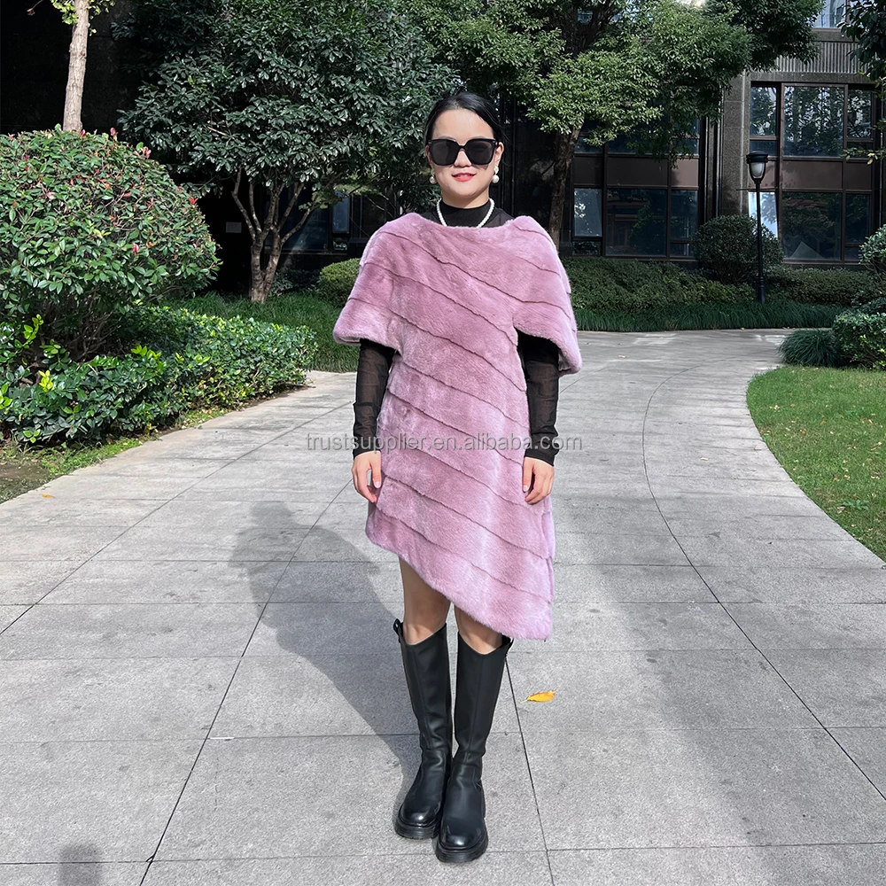 2023 women winter luxury mink fur dress coat real mink fur coats fashionable women genuine fur collection