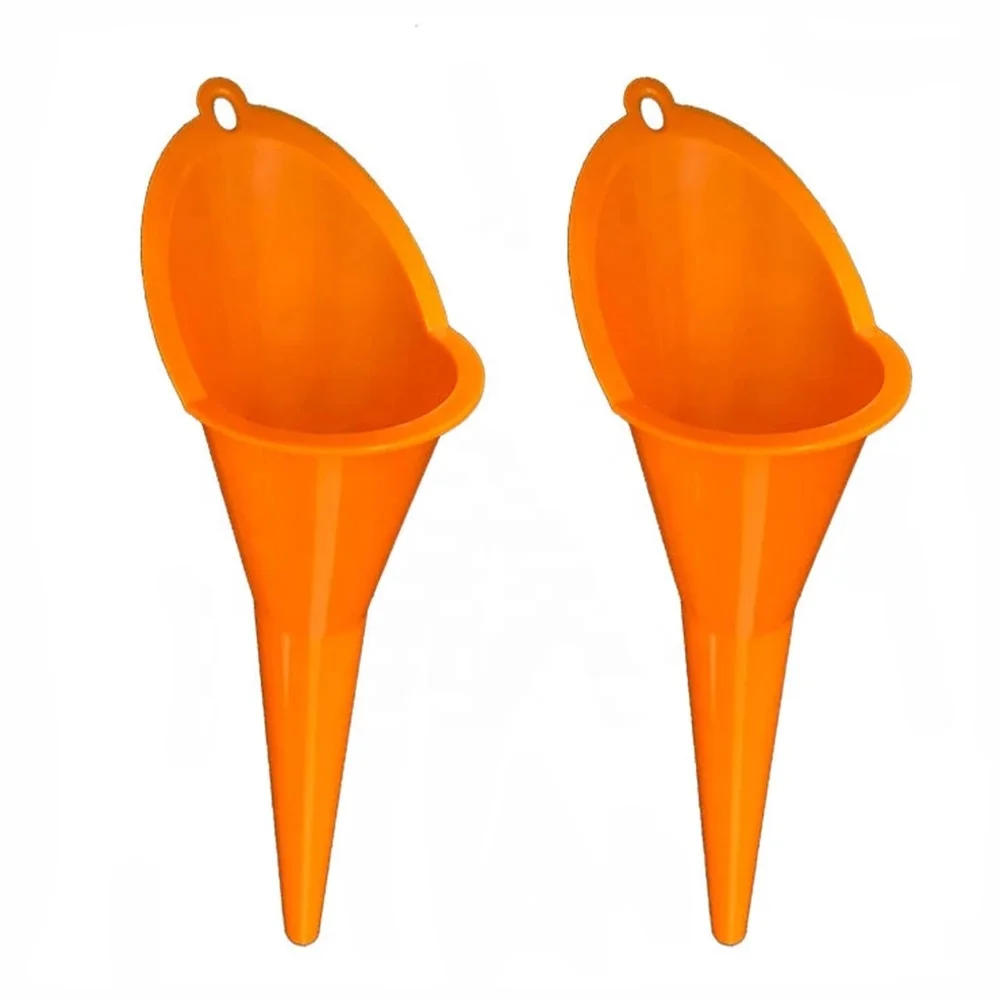 Car Long Stem Funnel Gasoline Oil Fuel Filling Tool Anti-splash Plastic Funnel Motorcycle Refueling Tools Auto Accessories
