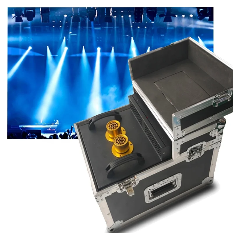 Stage Equipment Double Pipes Fog Machine 600W DMX Hazer Smoke Dual Haze Fog Machine For Bar