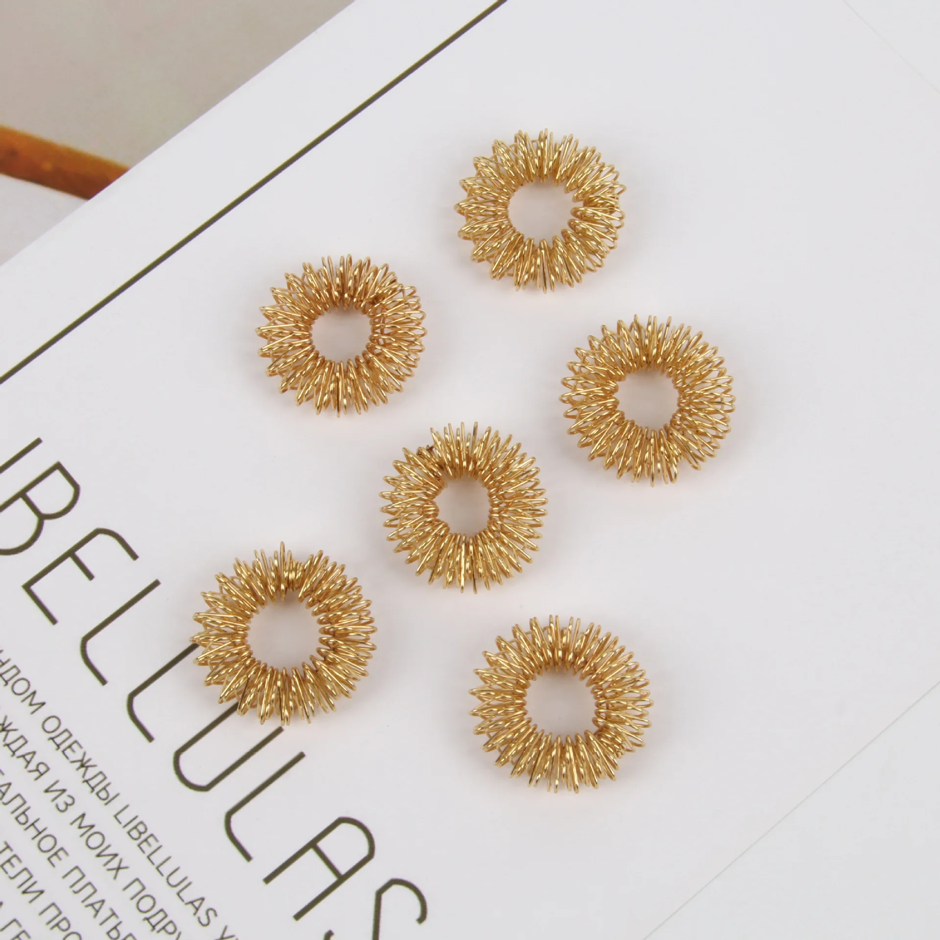 SC Jewelry Unique Design Decompression Toys Finger Massage Rings Innovative Cute Multi-color Shaped Spring Rings Gifts for Women