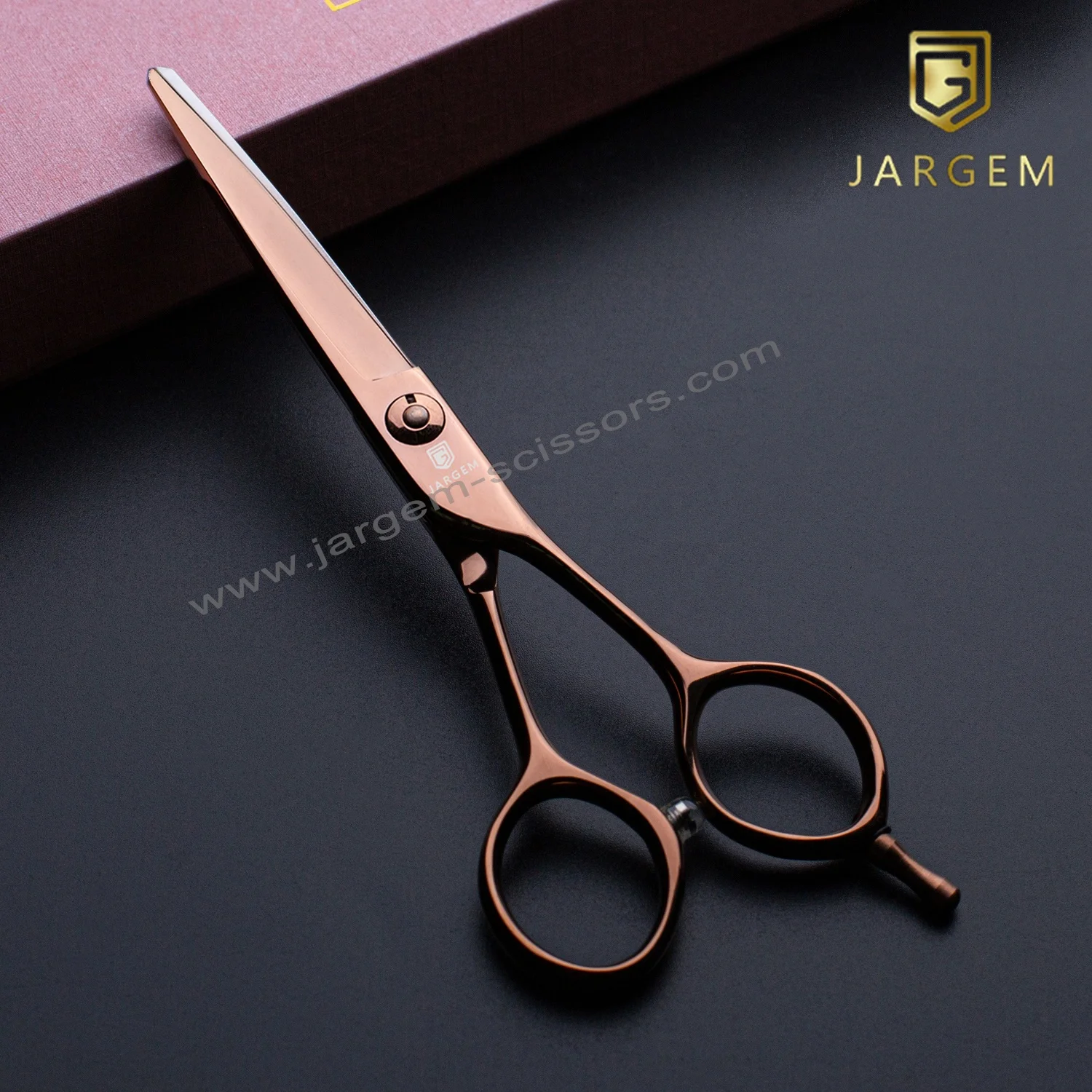 Customized small size barber scissors hair scissors black coated hairdressing scissors in 5 inch