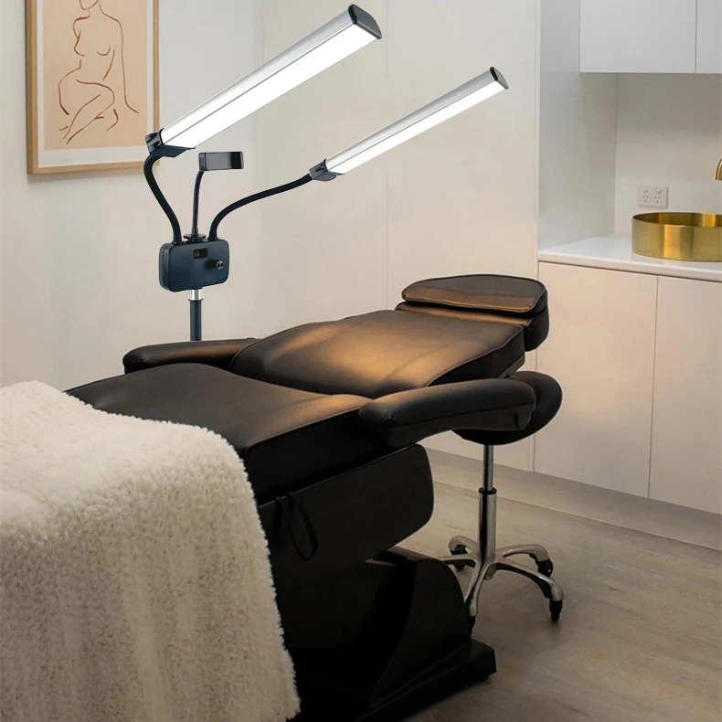 Double Arms Led Moon Lash Light White And Warm Bi-color For Eyelash Extensions Eyebrow Cosmetic Lamp Led Lash Light