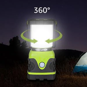Alocs Outdoor Hiking Fishing 1000LM 4 Light Modes USB Rechargeable Lamp Flashlight Waterproof Tent Light Led Camping Lantern