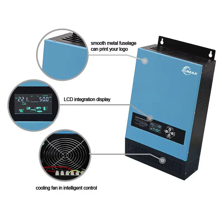 Zumax Hybrid inverter US version Split Phase Inverter 120v 240v 48v Low Frequency Mppt Offgrid Hybrid Solar Power Inverters