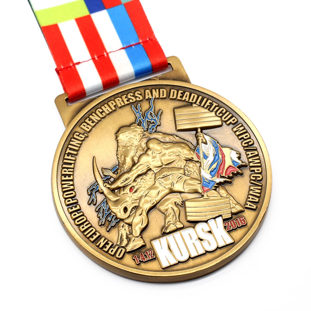 Cheap Custom Sport Carnival Bodybuilding Awards Bulk 1st Gold Medal