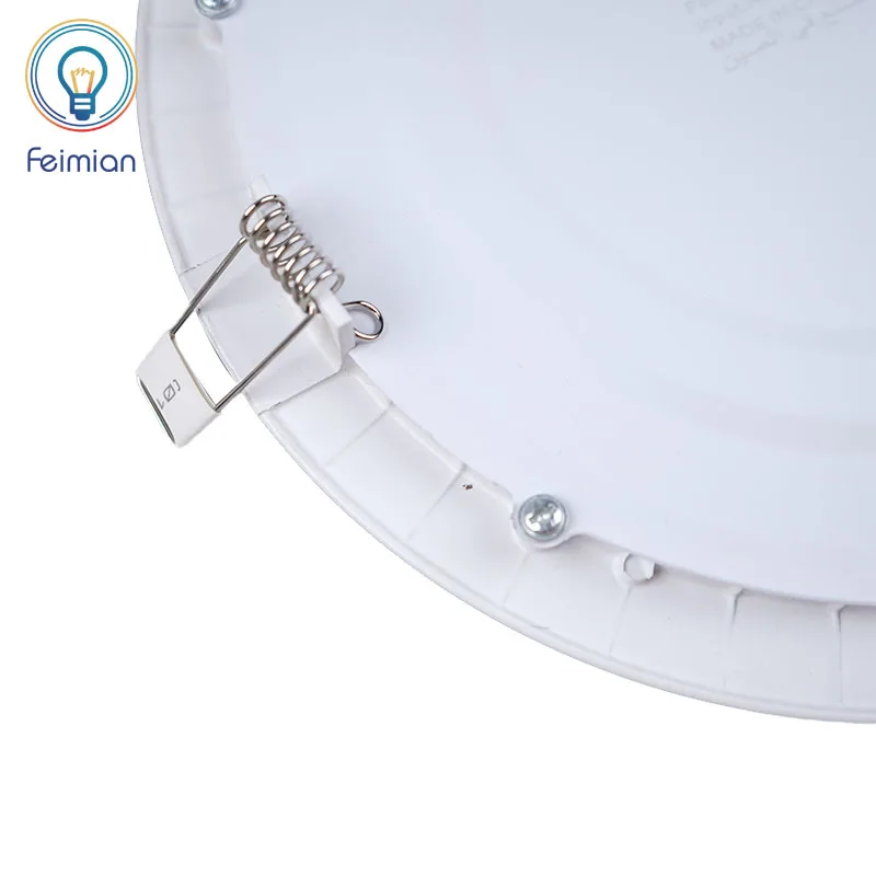 3W 6W 9W 12W 15W 18W 25W Waterproof IP44 Flat Ceiling Lamp Recessed Round Ultra Thin Slim LED Panel Light