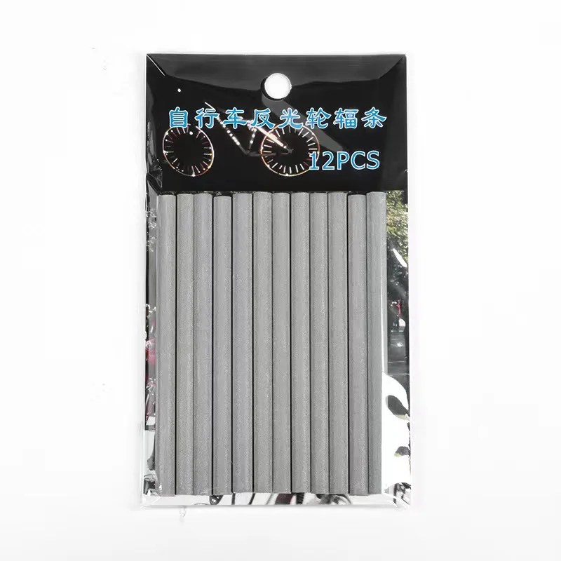 12 PCS / Bag Bicycle Bike Wheel Spokes Reflective Sticker Tube Warning DIY Cycling Reflector Reflective Tubes