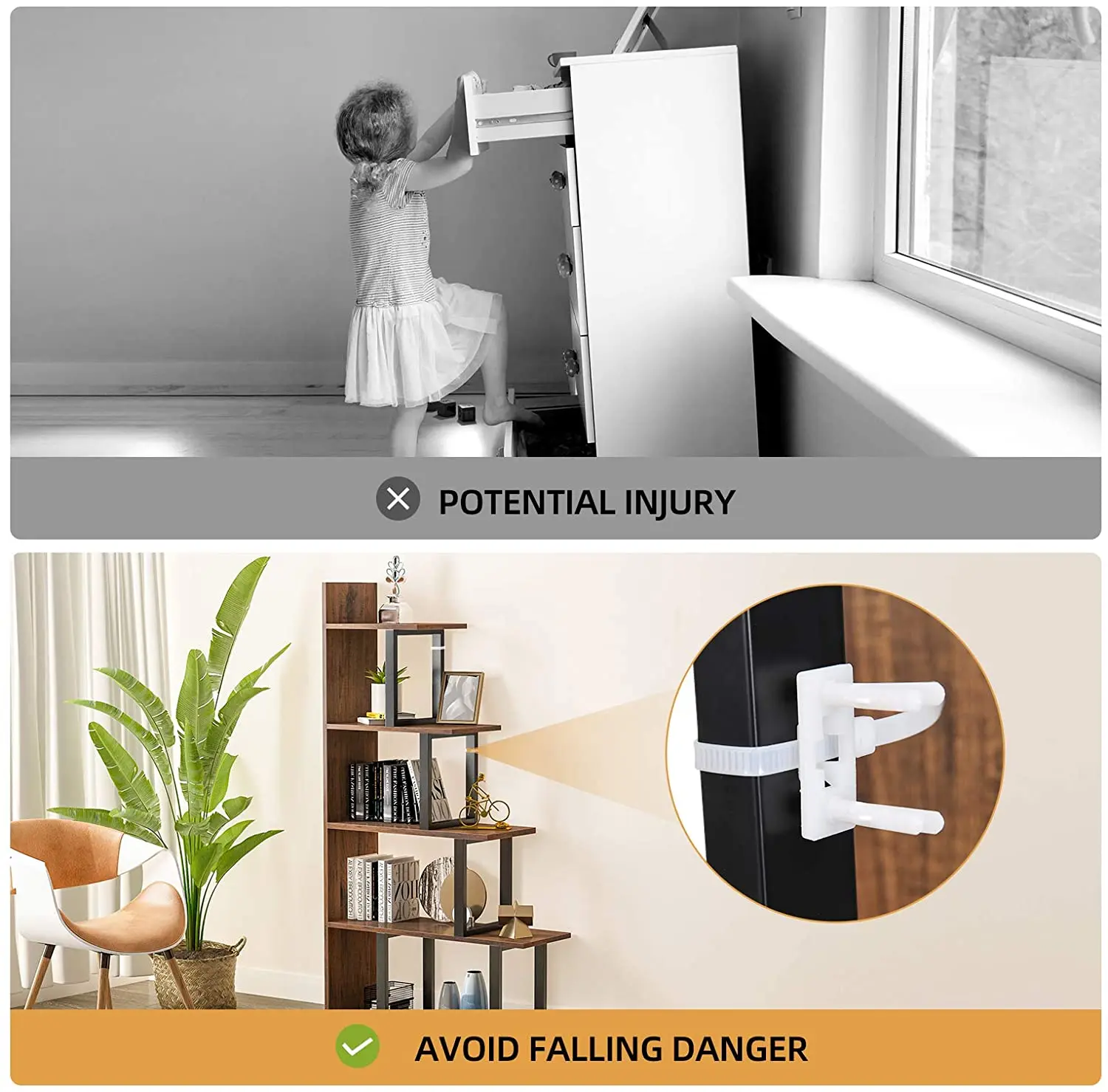 5-Tier L-Shape Bookshelf  Suitable for Living Room Bedroom Hallway Office,Industrial Vintage Freestanding Ladder Corner Bookcase