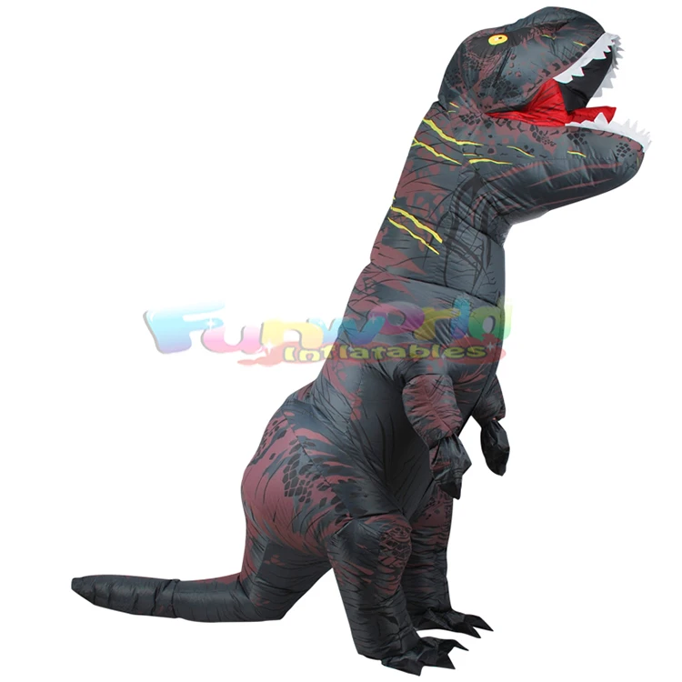 Outdoor display halloween adult party dino cosplay t-rex advertising inflatable dinosaur costume with many colors