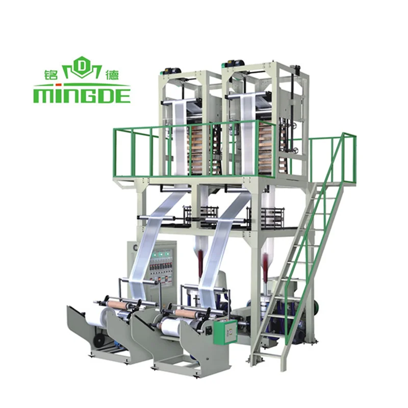 Plastic pe single screw double-head blown extruder film machine plastic film economic film blowing extrusion machines